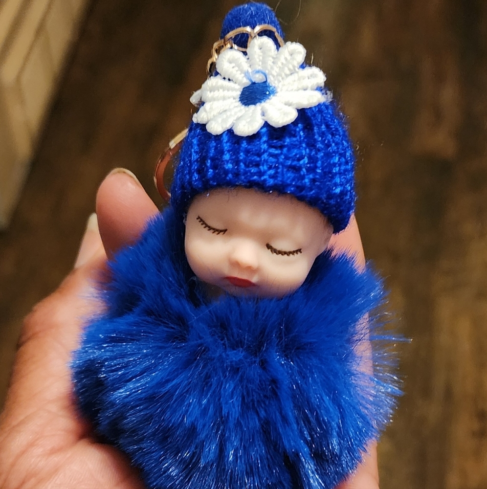 Cute Sleeping Doll plush Keychain